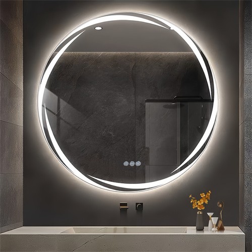 Large led bathroom - bathroom, mirror