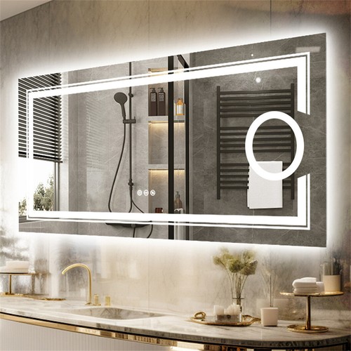 Led bathroom mirror - with, 3x