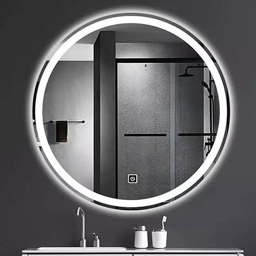 Round bathroom led mirror - led,
