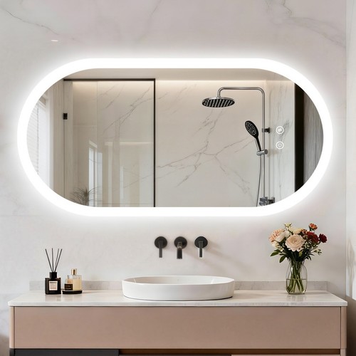 Led bathroom mirror with - led,